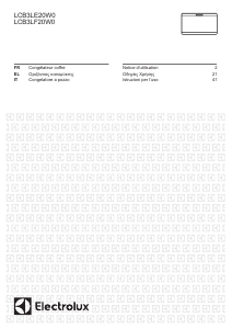Mode d’emploi Electrolux LCB3LF20W0 Congélateur