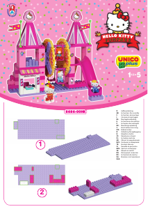 Manual Unico set 8686 Hello Kitty Parque de diversões