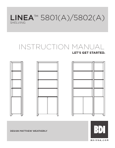 Handleiding BDI Linea 5801 Boekenkast