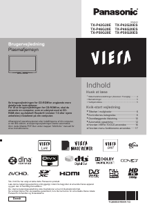 Brugsanvisning Panasonic TX-P42G20E Viera Plasma TV