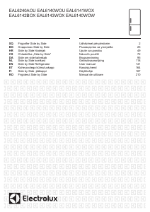 Manuál Electrolux EAL6140WOW Lednice s mrazákem