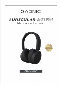 Manual de uso Gadnic ABLUE091 Auriculares