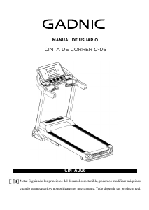 Manual de uso Gadnic CINTA006 Cinta de correr