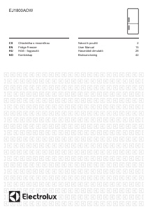 Manuál Electrolux EJ1800AOW Lednice s mrazákem