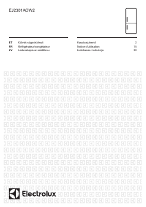 Mode d’emploi Electrolux EJ2301AOW2 Réfrigérateur combiné