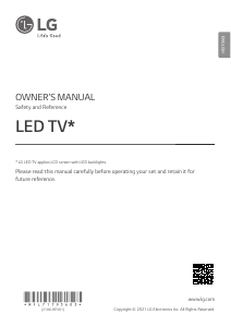 Handleiding LG 86QNED916PA LED televisie