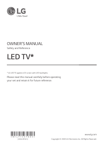 Handleiding LG 55UN80006LA LED televisie