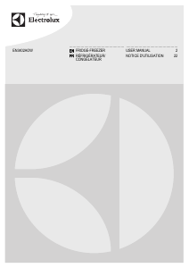Mode d’emploi Electrolux EN3402AOW Réfrigérateur combiné