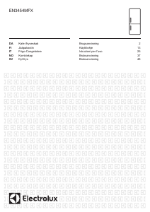 Manuale Electrolux EN3454MFX Frigorifero-congelatore