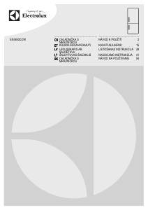 Vadovas Electrolux EN3850COW Šaldytuvas-šaldiklis