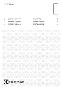 Vadovas Electrolux EN3854POX Šaldytuvas-šaldiklis