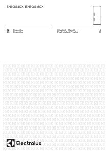 Manuál Electrolux EN6086MOX Lednice s mrazákem