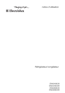 Mode d’emploi Electrolux ENA34953X Réfrigérateur combiné
