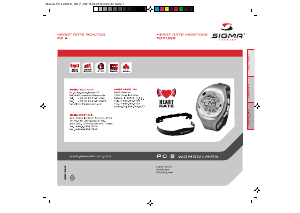 Mode d’emploi Sigma PC 9 Man Montre sport