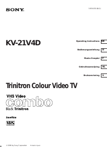 Bruksanvisning Sony KV-21V4D TV