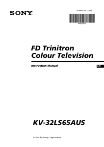 Handleiding Sony KV-32LS65AUS Televisie