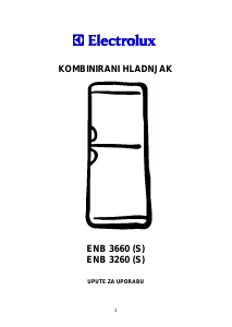 Priručnik Electrolux ENB3260 Frižider – zamrzivač