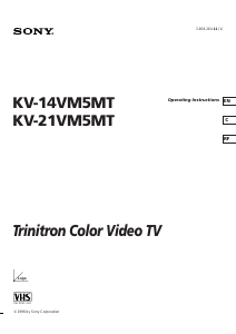 Handleiding Sony KV-21VM5MT Televisie