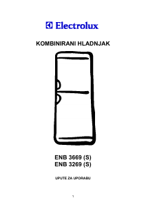 Priručnik Electrolux ENB3269S Frižider – zamrzivač