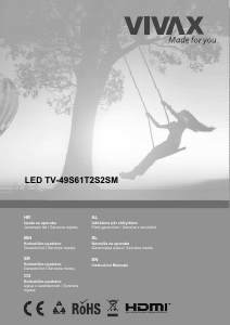 Handleiding Vivax TV-49S61T2S2SM LED televisie