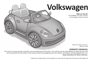 Manual Volkswagen KT1134 Kids Car