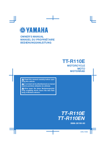 Bedienungsanleitung Yamaha TT-R110E (2022) Motorrad