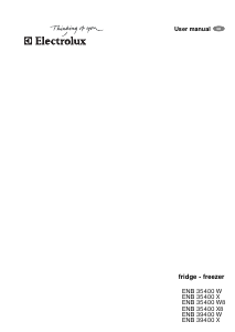 Manual Electrolux ENB35400X Fridge-Freezer