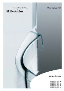Manual Electrolux ENB39400X Fridge-Freezer