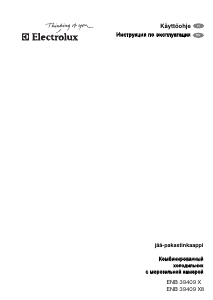 Käyttöohje Electrolux ENB39409X8 Jääkaappipakastin