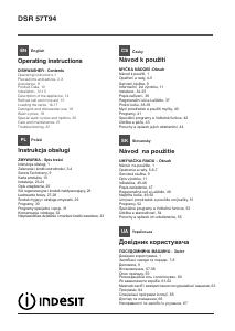 Instrukcja Indesit DSR 57T94 CA S EU Zmywarka