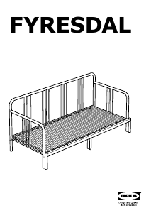 Návod IKEA FYRESDAL Rozkladacia posteľ