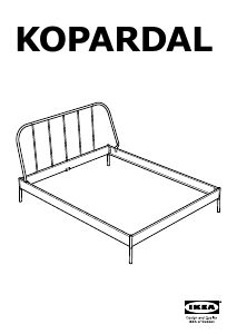 Εγχειρίδιο IKEA KOPARDAL Σκελετός κρεβατιού