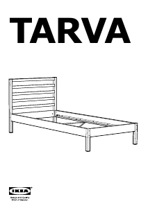 Manual de uso IKEA TARVA (207x98) Estructura de cama