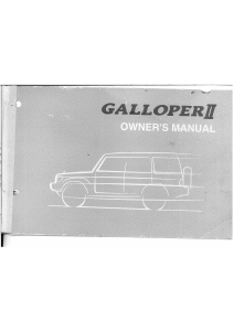 Bruksanvisning Hyundai Galloper II (1997)