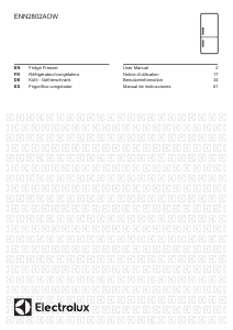 Mode d’emploi Electrolux ENN2802AOW Réfrigérateur combiné