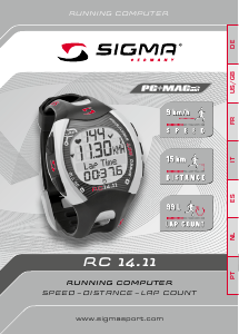 Bruksanvisning Sigma RC 14.11 Sportklocka