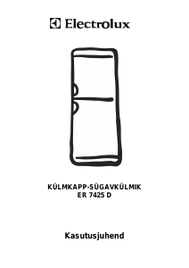 Kasutusjuhend Electrolux ER7425D Külmik-sügavkülmik