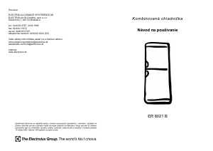 Návod Electrolux ER8021B Chladnička s mrazničkou
