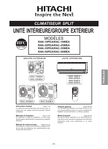 Mode d’emploi Hitachi RAC-18WEA Climatiseur