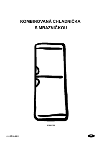 Návod Electrolux ER8417B Chladnička s mrazničkou