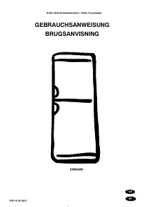 Brugsanvisning Electrolux ER8492B Køle-fryseskab