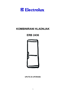 Priručnik Electrolux ERB2436 Frižider – zamrzivač