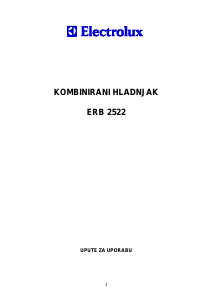 Priručnik Electrolux ERB2522 Frižider – zamrzivač