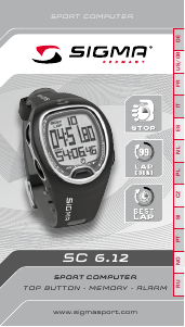 Руководство Sigma SC 6.12 Спортивные часы