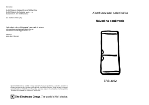 Návod Electrolux ERB3022X Chladnička s mrazničkou