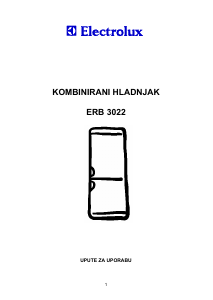 Priručnik Electrolux ERB3022X Frižider – zamrzivač
