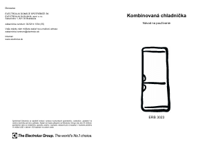 Návod Electrolux ERB3023X Chladnička s mrazničkou