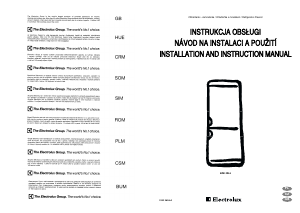 Manuál Electrolux ERB3026 Lednice s mrazákem