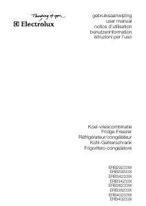 Mode d’emploi Electrolux ERB34233W Réfrigérateur combiné