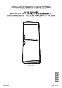 Manual Electrolux ERB3445X Combina frigorifica